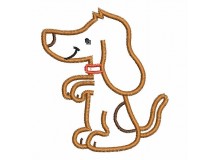 Stickdatei - Hundesalon Hund stehend - macht Männchen